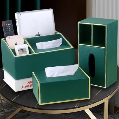 China CLASSIC Tissue Box Home Desktop Organizer Resin Multifunctional Storage Tissue Box Organizer for sale