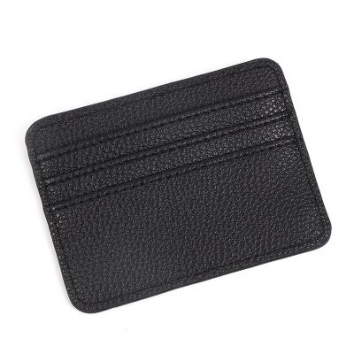 China Slim Wallet Fashine Mini Wallet Leather Credit Card Holder Saffiano PU RFID ID Card Holder Wallet for sale