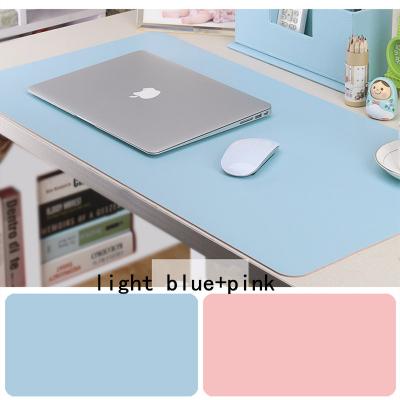 China Wholesale High Quality Stocked PU Table Soft Leather Mat For Kids Writing Mat Custom Desk Pad 130*70CM for sale