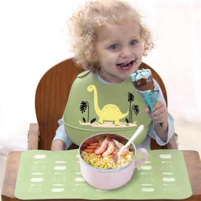 China Antibacterial Baby Bibs Waterproof Silicone Cartoon Newborn Aprons Different Styles Adjustable Baby Bibs for sale