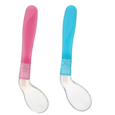 China Best BPA Free Selling BPA Free Baby Utensils First Baby Administers Self Food Grade Silicone Baby Feeding Spoon for sale