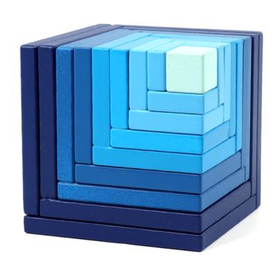 China Baby Toy Cube Spatial Thinking Wooden Puzzle Children's Toys Building Early Education Intelligence Cubes Wooden Toys for sale