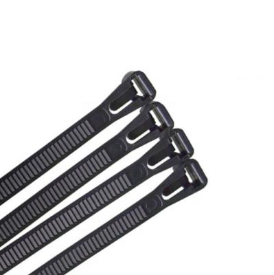 China Eco-Friendly Self-locking Tie Band Binding Loose Band For Entertainment Equipments 100 PCS/bag Black for sale