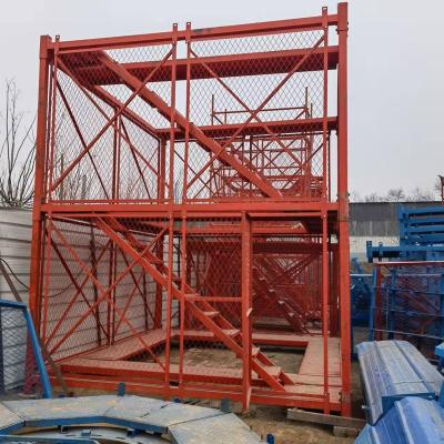 China Durable Bridge Construction and Access to Base Mine Safe Scaffolding Frame Aluminum Scaffolding Ladder Cage for sale