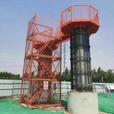 China Durable deck construction and access to base mine scaffold ring lock cup lock scaffold ladder safe cage for sale