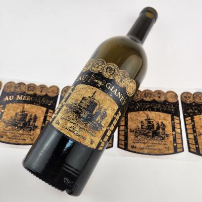 China Custom Oak Wood Wine Bottle Labels for sale