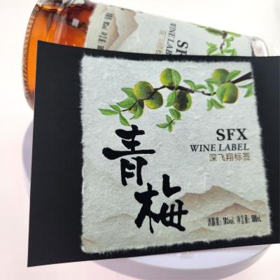 China Homemade Personalized Whiskey Round Classic Label Print Sticker for sale