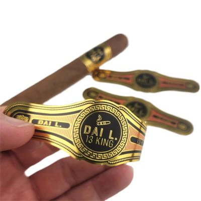 China Water Repellent  Flexographic Printing Cigar Band Printing Wedding Ceremony Adhesive Labels For Printing for sale