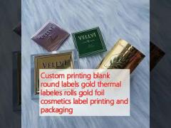 Fragrance Aromatherapy Adhesive Label Sticker Metallic Embossed Custom Perfume Stickers