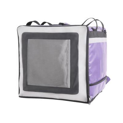 China High End Custom Food Delivery Insulated Backpack Lunch Cooler Bags With LED Advertising Scroll Display for sale