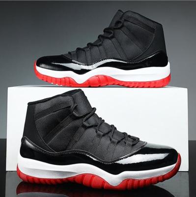 China SHOCK ABSORBING 2022 OG AJ 11 Black And Red Basketball Shoes High Top Sneakers Mens Casual Shoes for sale