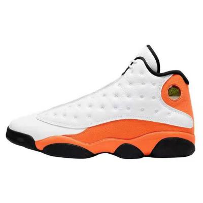 China NEW 2022 High Quality AJ 13 Retro Starfish Buckle Basketball Shoes Orange White Orange Sports Shoes for sale