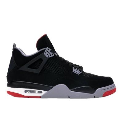 China CUSHIONING OG Quality AJ 4 High End Black Red Bull Basketball Shoes Classic Sneakers Fashion Retro Sports Shoes for sale