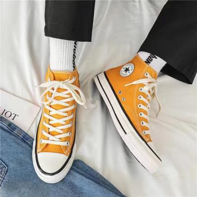 China CUSHIONING Factory Wholesale Price Mens Ladies High Top Canvas Shoes Hot Sale for sale