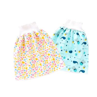 China PUL Terry Training Skirts Cloth New Print Diaper Skirt Sleep Bed Pad Baby Waterproof Bamboo Diaper Skirt for sale