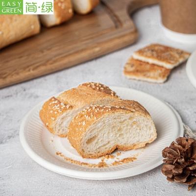 China Wholesale 6 Inch Pulp Party Sugar Cane Tableware 100% Biodegradable Disposable Bagasse Compostable Paper Plate for sale