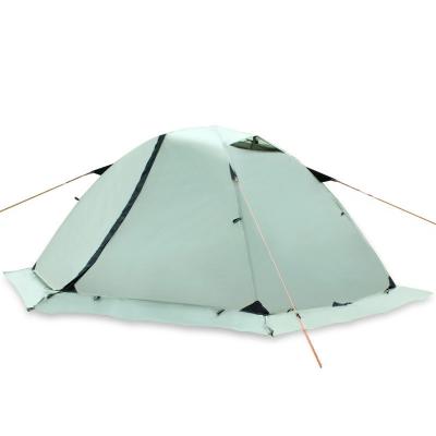 China 210T Polyester 210T Polyester Folding Camping Tent Double Cloth Camouflage/Field 2 Person Picnic High Quality Life Resort Ultralight for sale