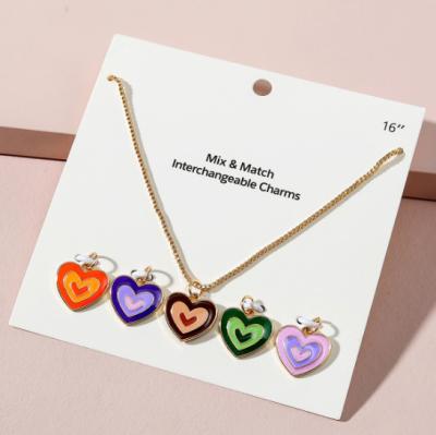 China Simple Selling INS Amazon Necklace I Love You Heart TRENDY Gold Gold Chain For Party Wear for sale