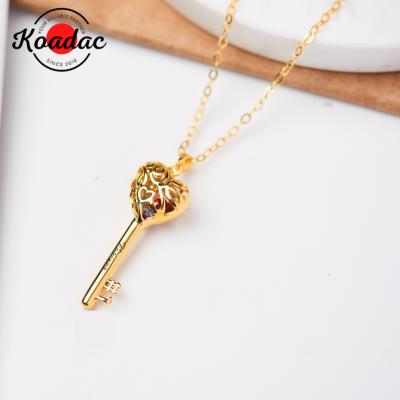 China CLASSIC 18K S925 Gold Plated Sterling Silver Jewelry Necklace Name Personalized Crystal Custom Name Necklace main for sale