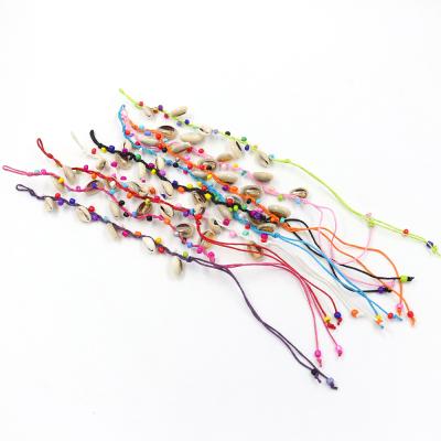 China Wholesale Beach Bohemian Accessories Seaside BOHEMIA Stain Style Jewelry DIY Handmade Colorful Wax Thread Braided Bracelets for sale