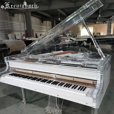 China Mechanical KG-153 The latest simple and stylish transparent acrylic crystal grand Acoustic piano for sale