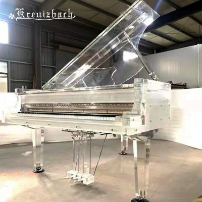 China Mechanical KG-158 Luxury fashion home transparent crystal grand Acoustic piano for sale