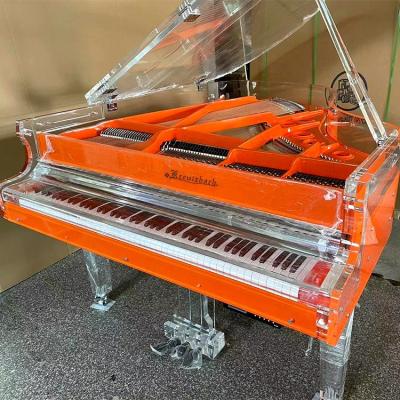 China Mechanical KG-231H Concert style professional and fashionable transparent crystal Mechanical Acoustic grand piano for sale