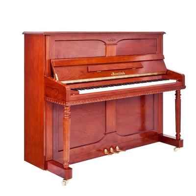 China Rosewood Mechanical Matte Instrument Keyboard KM-124 Upright Mechanical Acoustic Piano for sale