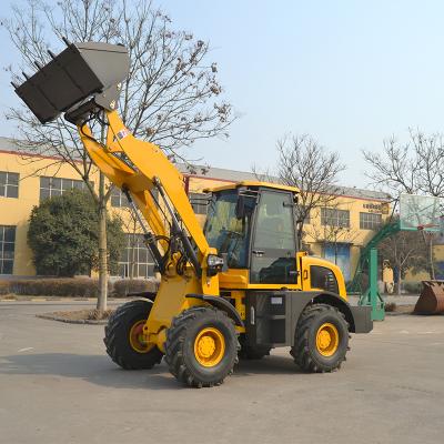 China Construction Material Shops Mini Wheel Loader Articulated 1.8ton Small Wheel Loader With Quick Hitch for sale