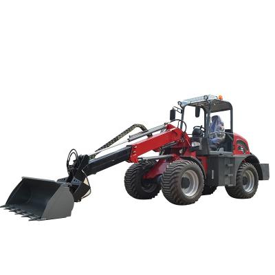 China Building material shops 1.5 ton telescopic yard garden wheel loader wheel loader with fork for sale for sale