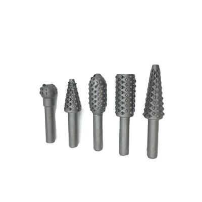 China 5PCS DIY Wood Drilling Drill Bits Set Craft Rotary Files Rasp Deburrs Woodworking Grinder Engineering Hand Tool for sale