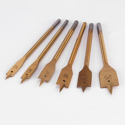 China Drilling Woodworking Flat Drill Wood Drill Bits Set Hexagonal Handle Woodworking Tool Kit for sale