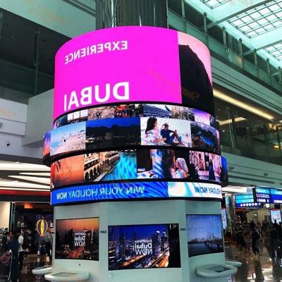 China 15kg Flexible Creative LED Display Flexible LED Panel Video Screen High Refresh Screen for sale