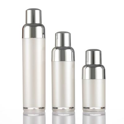 China Double Layer Cosmetic Lotion Pump Bottles Plastic Airless Pump Bottle for sale