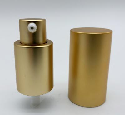 China Non Spill 18/410,18/415 Gold Aluminum Cosmetic Treatment Pumps Cream Pumps for sale