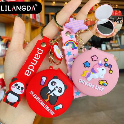 China Popular Korean version of the central institute of statistics girl epoxy couples accessories cartoon mirror gift main chain creative wholesale for sale