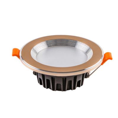 China Modern Adjustable Rated White Bathroom Downlighters External Outdoor Pushfit Mounted Fire Bus Led Chrome Downlights for sale