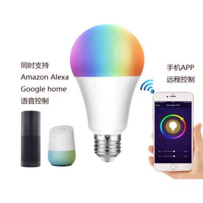 China App Super Bright Led Smart Residential/Hotel/Office Alexa/Googlehome/TTTT Bulb RGBCW 5w 10w E27/B22 Phone/Smart Bulb Light Dimmable Voice Control for sale