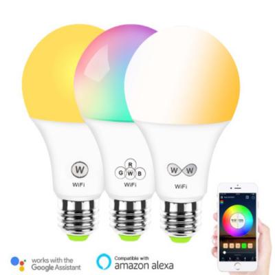 China App Super Bright Led Smart Residential/Hotel/Office Alexa/Googlehome/TTTT Bulb RGBCW 5w 10w E27/B22 Phone/Smart Bulb Light Dimmable Voice Control for sale