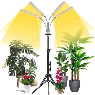 China Seed Starting Full Spectrum LED Grow Lights for Indoor Plants Tripod Stand Adjustable Gooseneck Flexible Floor 80 LED Plant Lamps for sale