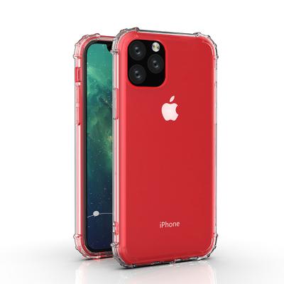 China New Design Eco-friendly 5.8 6.1 6.5 Inch Shockproof Clear TPU Cell Phone Cover Case For iphone11 for sale