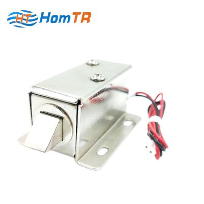 China Locker ; cupboard ; logistics locker; DC 12V Electric Solenoid Lock Vending Machine HomTR Tongue Control Cabinet Drawer Lock for sale