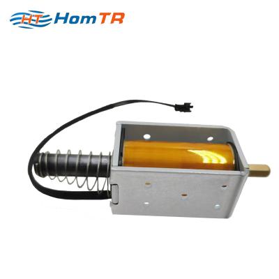 China HomTR DC 12V 24V 35mm Electric Stroke Push Pull Solenoid METAL For Game Machine for sale