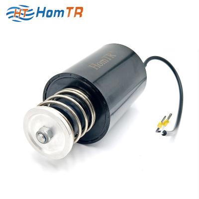 China HomTR DC12V Tubular Type Iron Solenoid Valve Sewing Machine Iron Fixture Metal Solenoid Valve Sewing Machine for sale