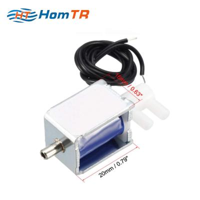 China Medical Treatment HomTR Electric Solenoid Valve 12 Volt PVC Air Valve Control For Machine Medical Equipment for sale