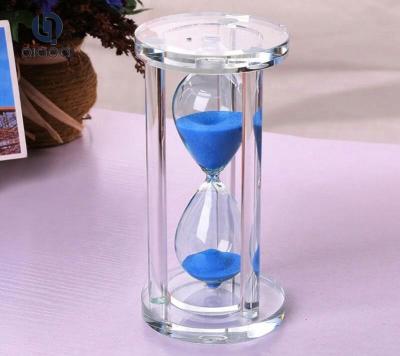 China Eco-Friendly Practical Durable Half Hour Sand Timer Crystal Glass for sale