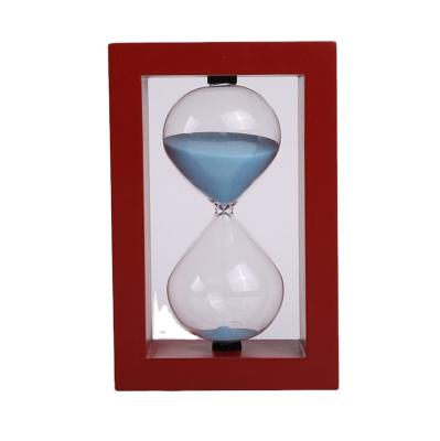 China Traditional Manufacturers Wholesale Creative Simple Wooden Hourglass New Fancy Hourglass Timer Ornaments Wooden Craft for sale