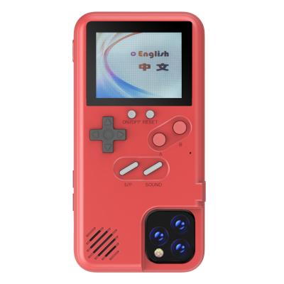 China Integrate Game In Phone Case Retro Full Color Screen Video 36 Games In 1 Phone Case For iPhone Series Game Phone Case for sale