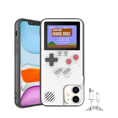 China full color 36 games console case display game phone case with Mario 36 games in 1 gba game console mobile phone case for sale