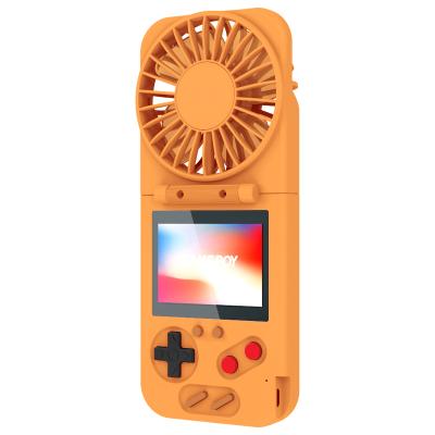 China Mini Cooling Game Console Cooling Handheld Folding Game Player Fan For Christmas Gifts for sale